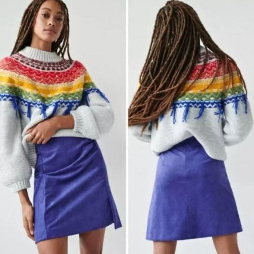 NWT Anthropologie Roxanna Sueded Mini Skirt | 14